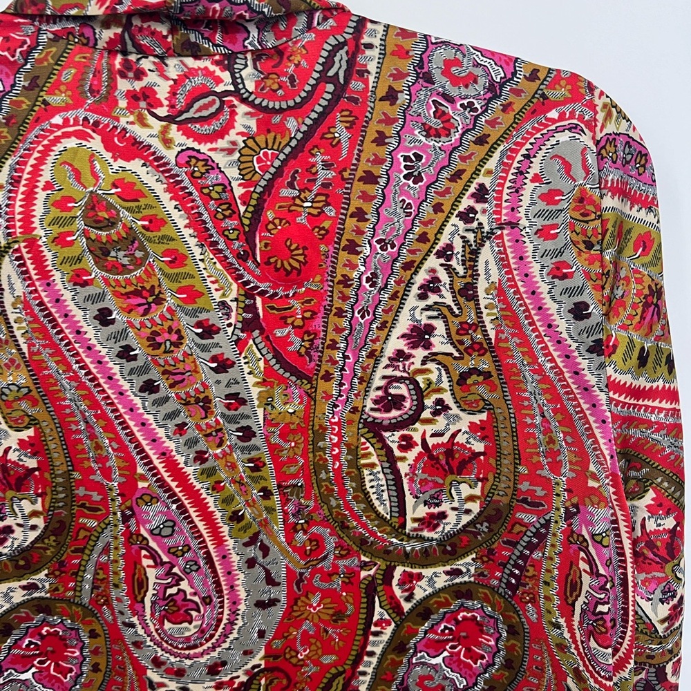 Zara paisley satin midi dress - Picture 7 of 11